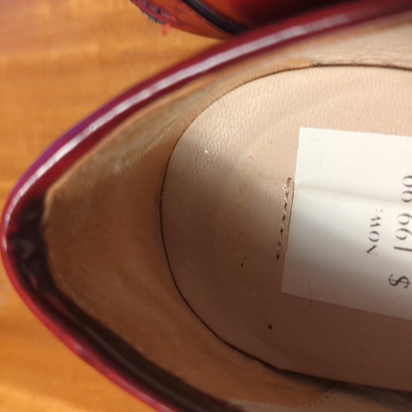 LK Bennett Burgundy Leather Loafers - Picture 6 of 9